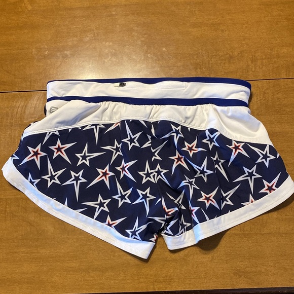 Fabletics Patriotic Workout Shorts - Picture 2 of 3